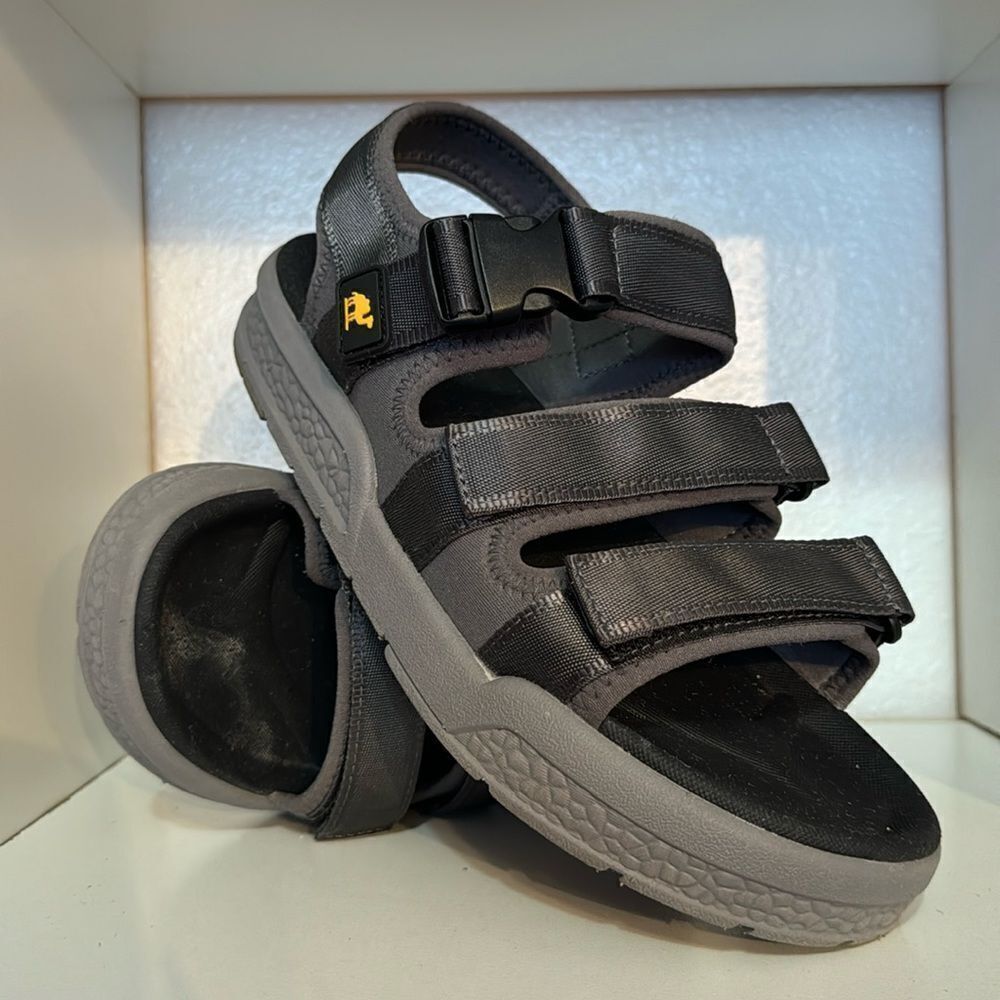 Camel Crown Mens Hiking Outdoor Open Toe Adjustable Straps Gray Casual Sandals